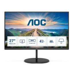 AOC V4 U27V4EA Monitor PC 68,6 cm (27") 3840 x 2160 Pixel 4K Ultra HD LED Nero