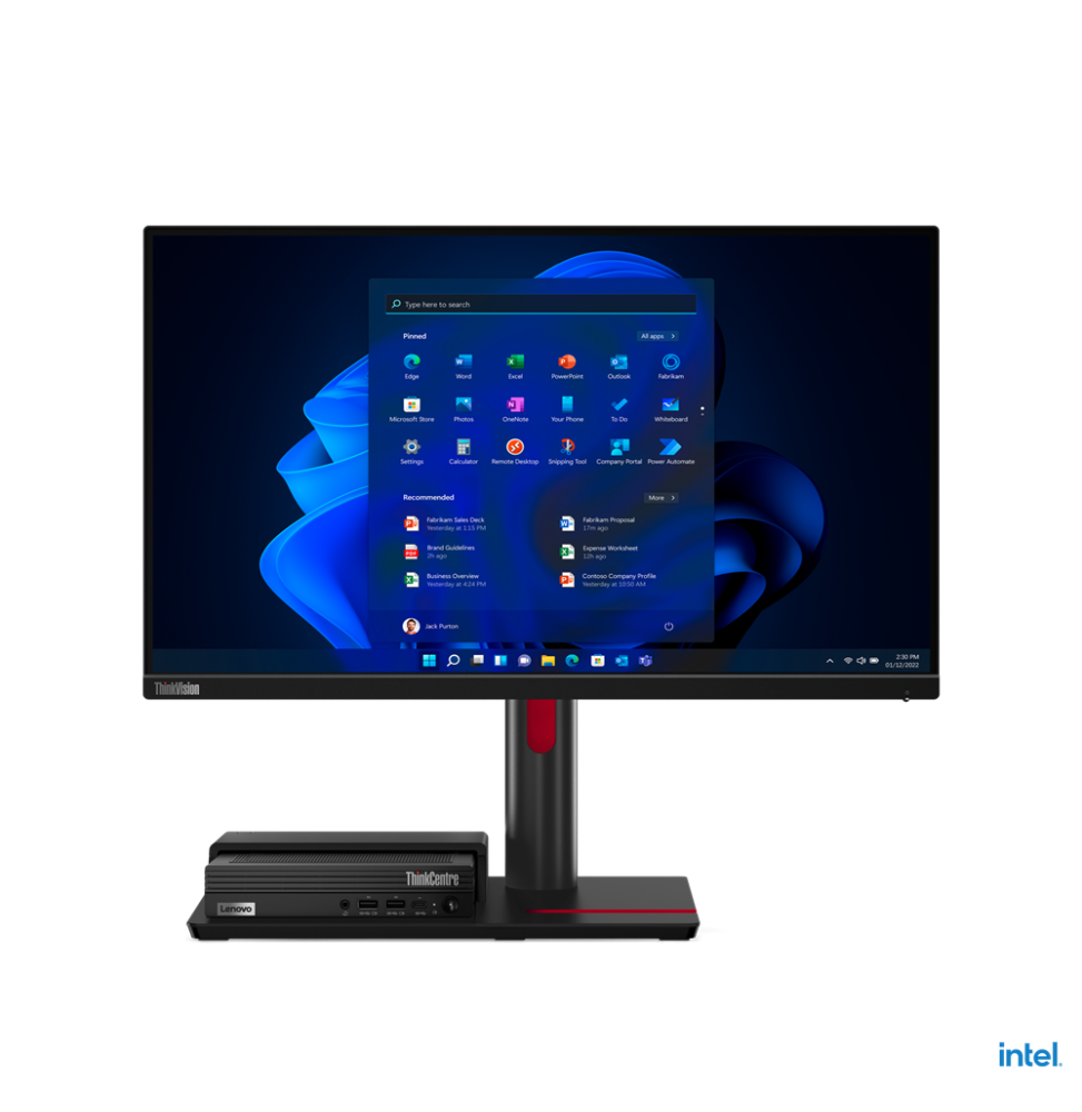 12BMMAT1EU Lenovo ThinkCentre TIO Flex 24i Monitor PC 60,5 cm (23.8") 1920 x 1080 Pixel Full HD LCD