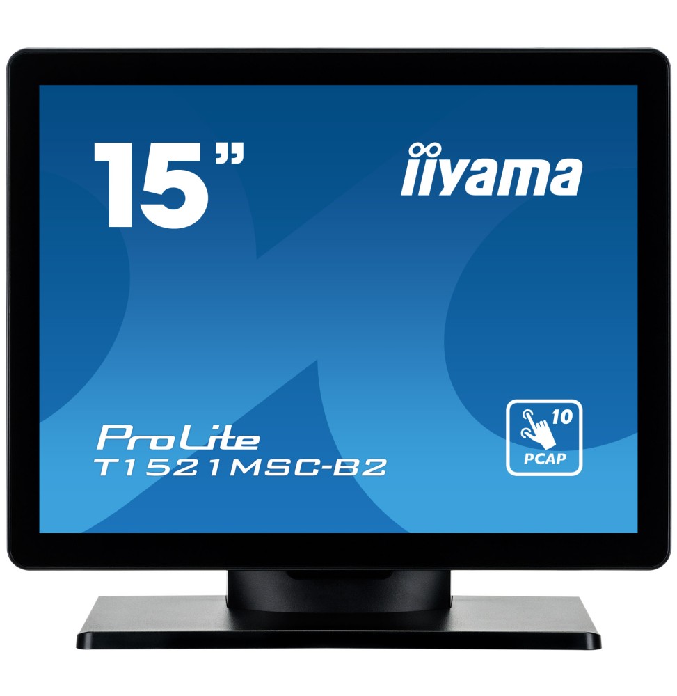 iiyama ProLite T1521MSC-B2 Monitor PC 38,1 cm (15") 1024 x 768 Pixel XGA LED Touch screen Da tavolo