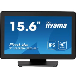 iiyama ProLite T1633MSC-B1 Monitor PC 39,6 cm (15.6") 1920 x 1080 Pixel Full HD LCD Touch screen Ner