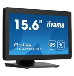 iiyama ProLite T1633MSC-B1 Monitor PC 39,6 cm (15.6") 1920 x 1080 Pixel Full HD LCD Touch screen Ner