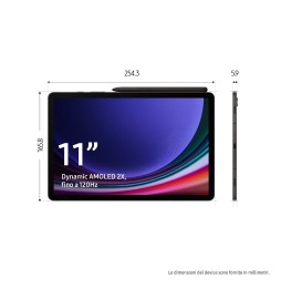 SM-X710NZAAEUE Samsung Galaxy Tab S9 Tablet AI Android 11 Pollici Dynamic AMOLED 2X Wi-Fi RAM 8 GB 1
