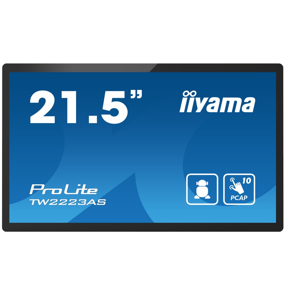 iiyama ProLite TW2223AS-B2 Monitor PC 54,6 cm (21.5") Full HD Touch screen Nero