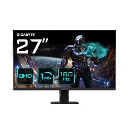 GIGABYTE Monitor da gaming GS27QA 27" QHD - 2560 x 1440 (QHD), 180Hz, 1ms, 300 cd/m², FreeSync, pron