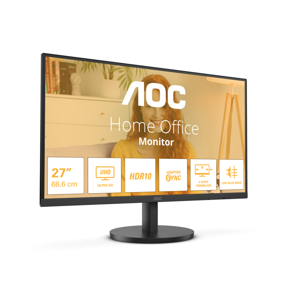 AOC B3 U27B3M Monitor PC 68,6 cm (27") 3840 x 2160 Pixel 4K Ultra HD LCD Nero