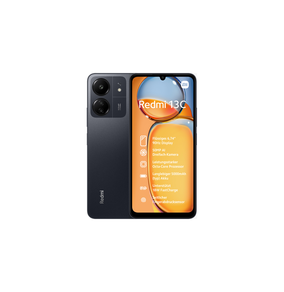 MZB0GXMEU Xiaomi Redmi 13C 17,1 cm (6.74") Doppia SIM Android 13 4G USB tipo-C 4 GB 128 GB 5000 mAh