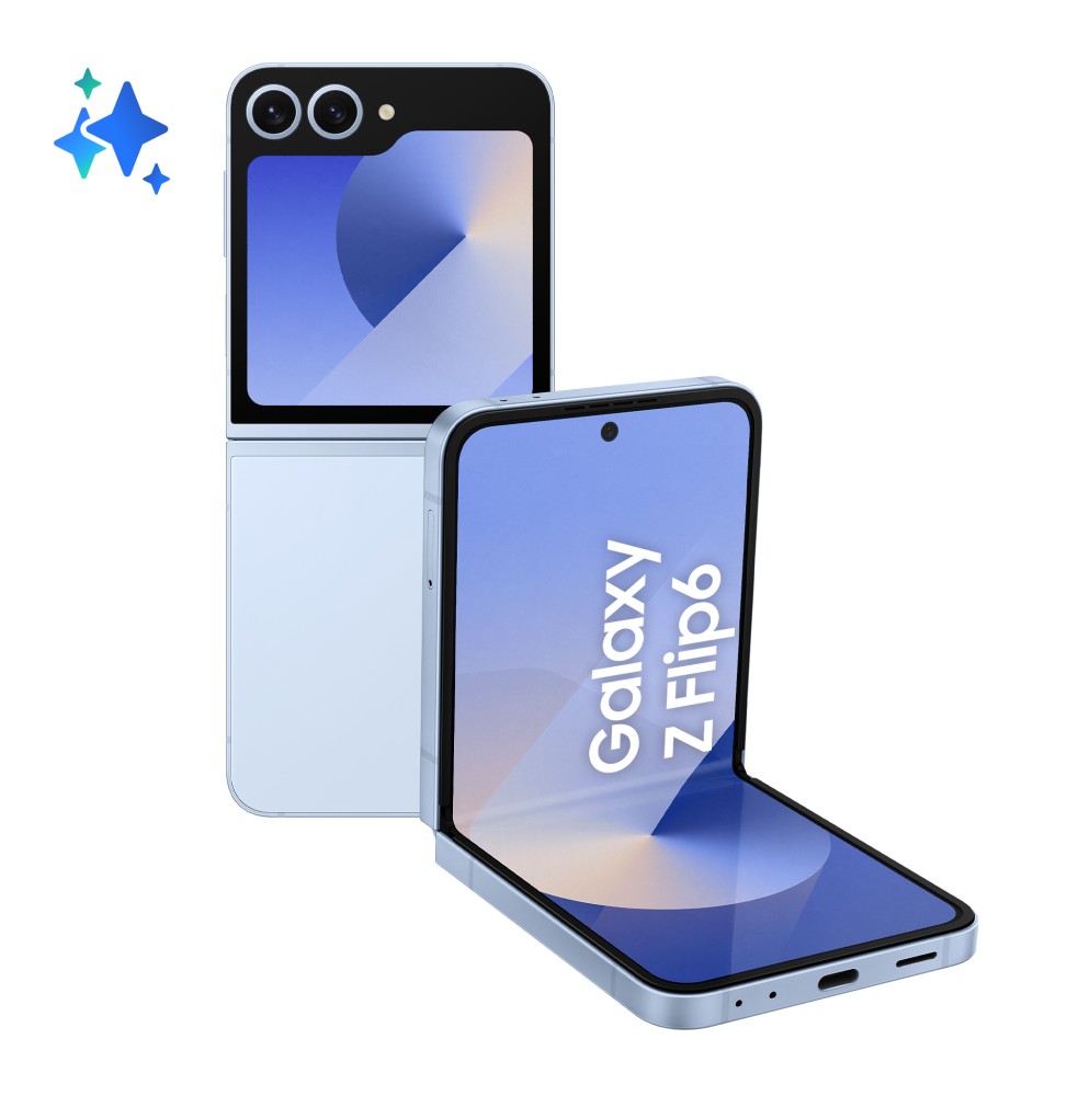 SM-F741BLBGEUE Samsung Galaxy Z Flip6 Smartphone AI, 256GB, RAM 12GB, Display 3,4" SAMOLED/6,7" Dyna
