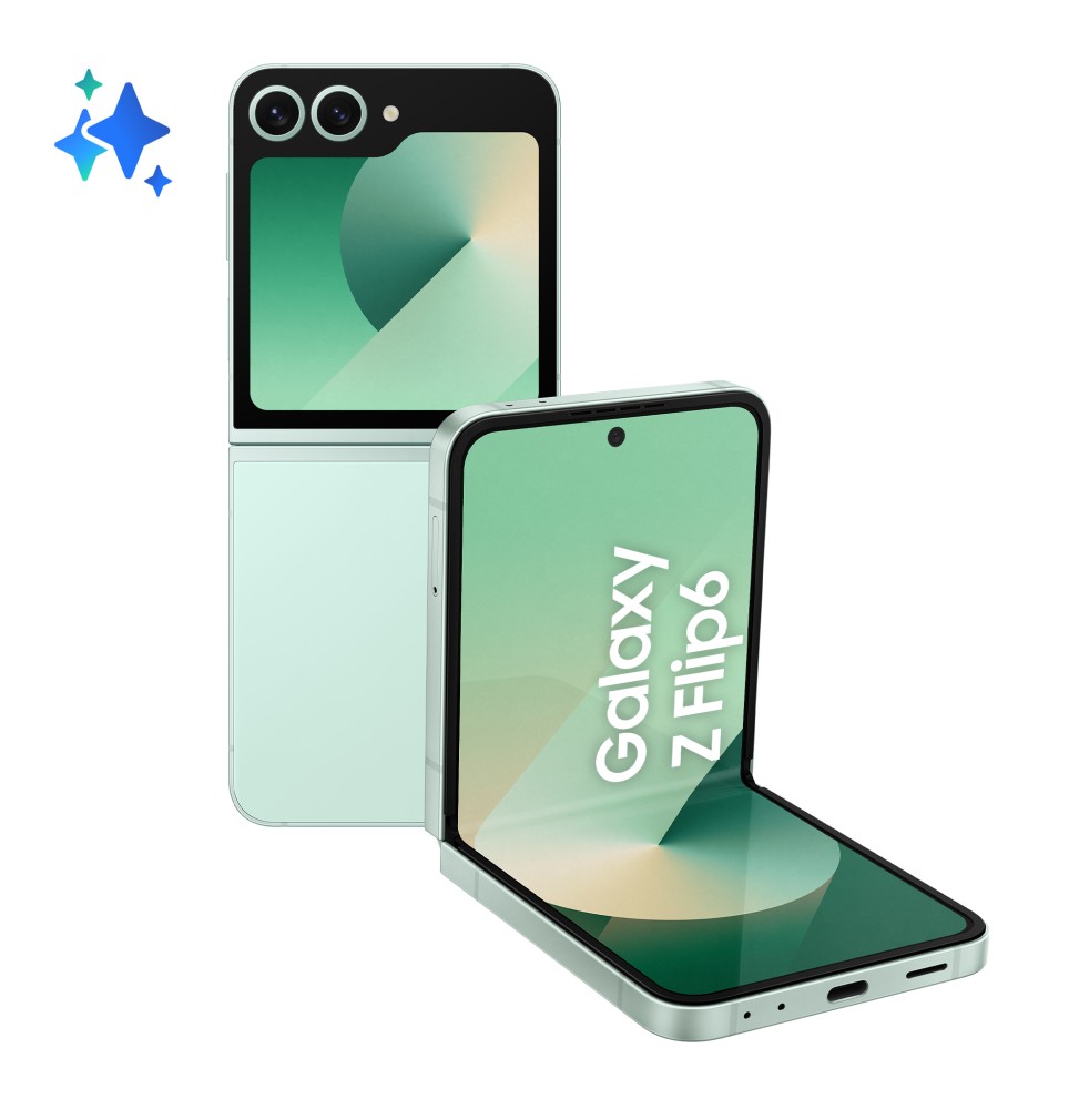 SM-F741BLGGEUE Samsung Galaxy Z Flip6 Smartphone AI, 256GB, RAM 12GB, Display 3,4" SAMOLED/6,7" Dyna