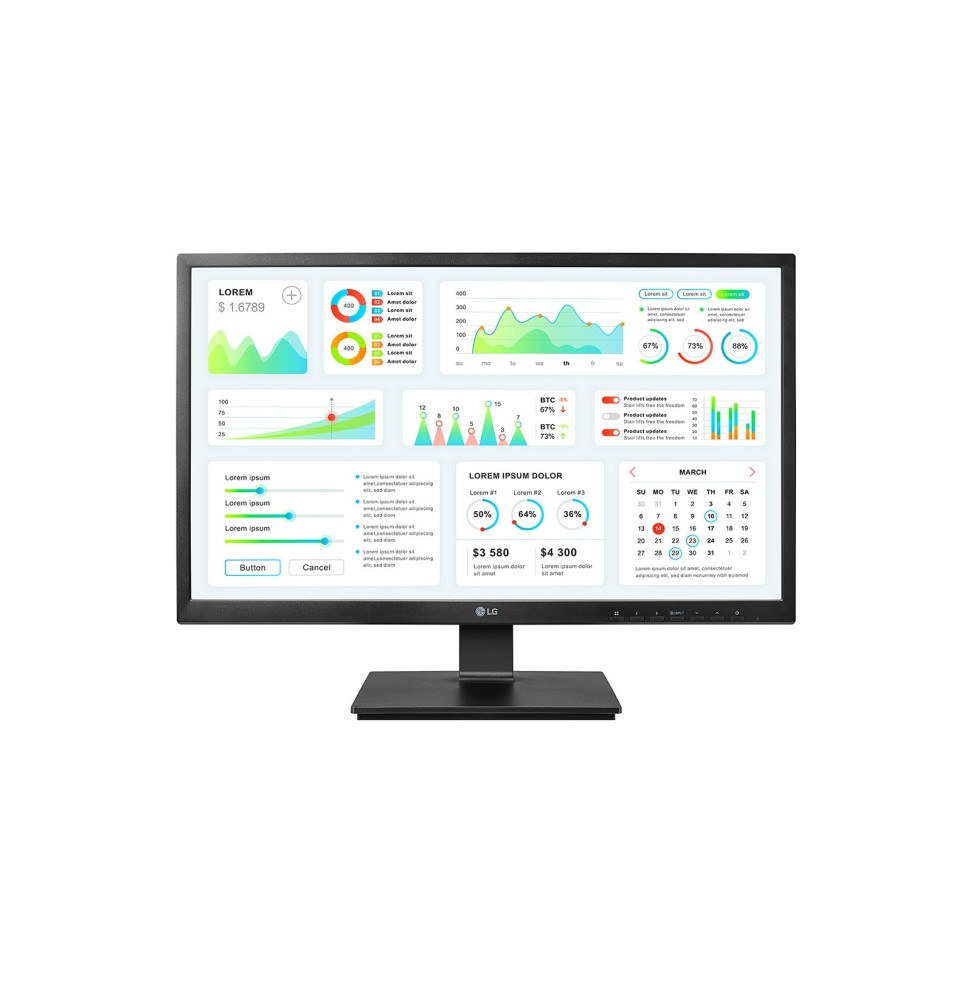 24CK550Z-BP.AEU LG 24CK550Z-BP Monitor PC 60,5 cm (23.8") 1920 x 1080 Pixel Full HD Nero