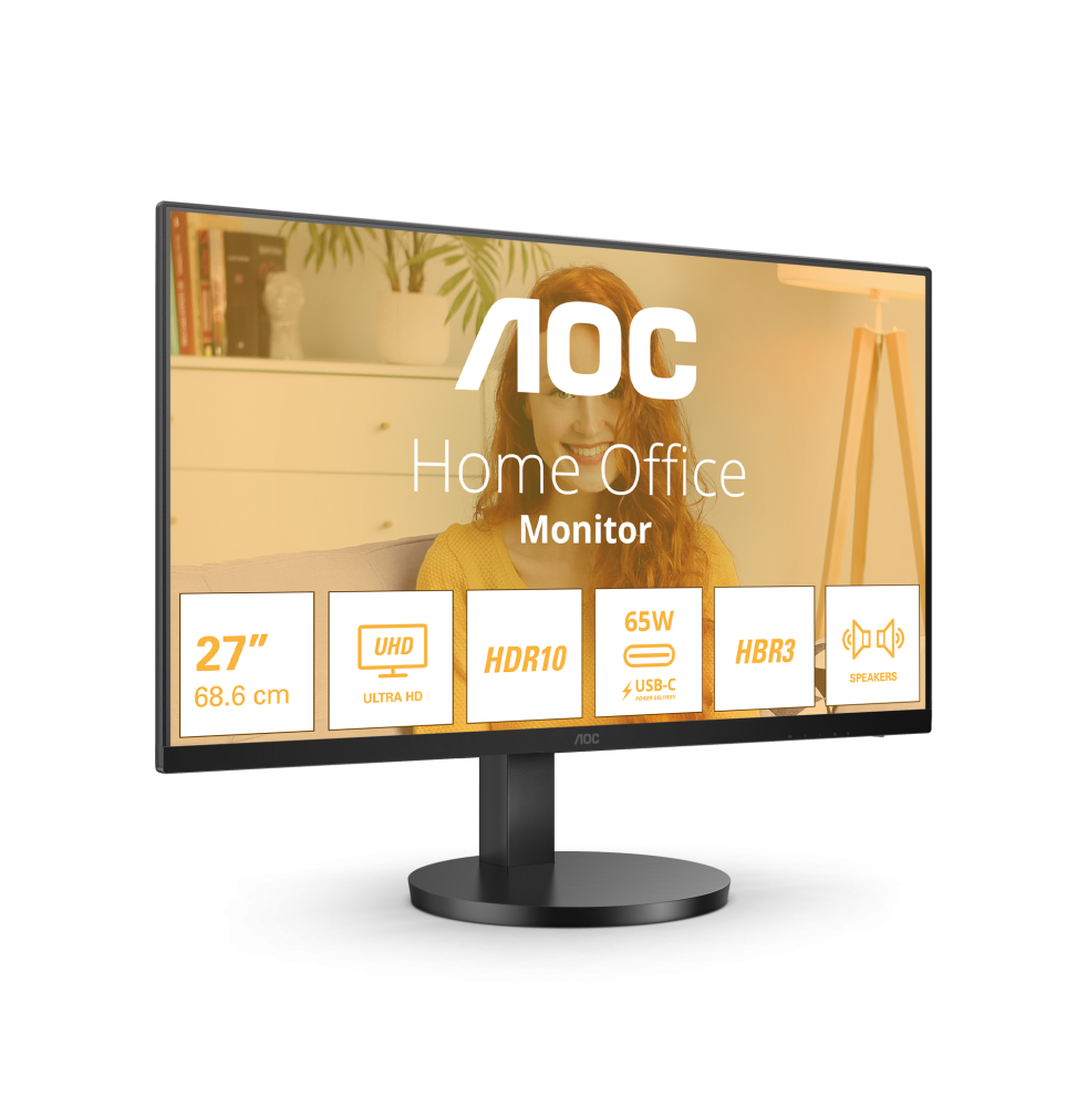 AOC B3 U27B3CF Monitor PC 68,6 cm (27") 3840 x 2160 Pixel 4K Ultra HD LCD Nero