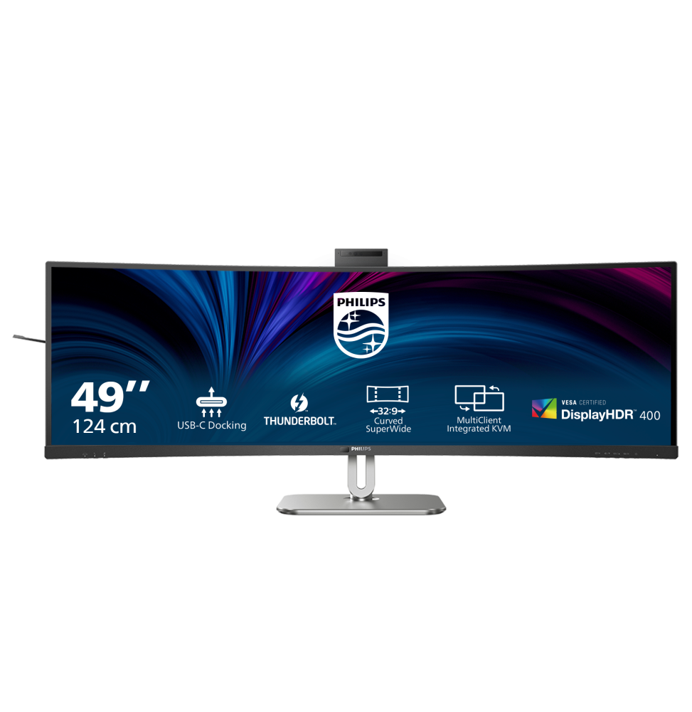 Philips 49B2U6903CH/00 Monitor PC 124,5 cm (49") 5120 x 1440 Pixel Dual QHD LCD Grigio