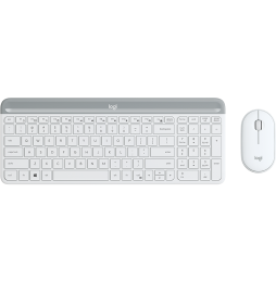 920-009191 Logitech MK470 tastiera Mouse incluso Ufficio RF Wireless AZERTY Francese Bianco