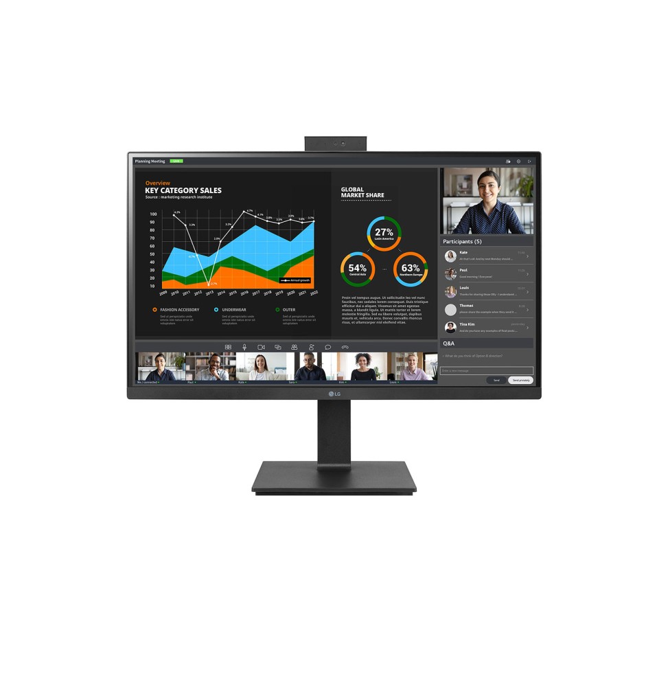 27BQ75QC-B.AEU LG 27BQ75QC-B Monitor PC 68,6 cm (27") 2560 x 1440 Pixel Quad HD LED Nero