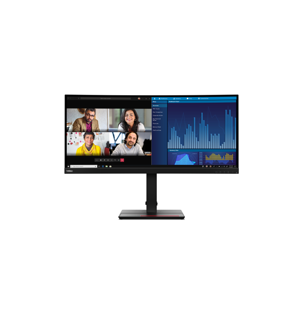 62DCRAT3EU Lenovo ThinkVision P34w-20 LED display 86,7 cm (34.1") 3440 x 1440 Pixel Wide Quad HD Ner