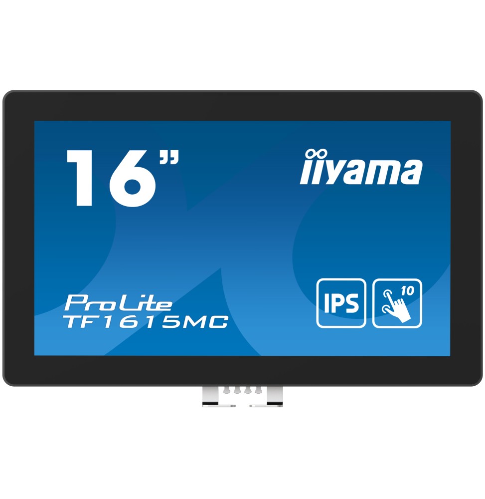 iiyama ProLite TF1615MC-B1 Monitor PC 39,6 cm (15.6") 1920 x 1080 Pixel Full HD Touch screen Nero