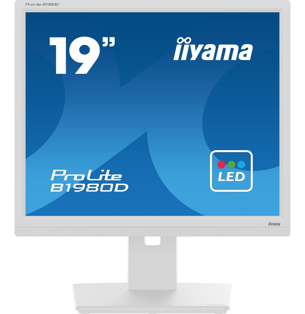 iiyama ProLite B1980D-W5 Monitor PC 48,3 cm (19") 1280 x 1024 Pixel SXGA LCD Bianco