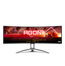 AOC AG493QCX LED display 124 cm (48.8") 3840 x 1080 Pixel Double Full HD Nero