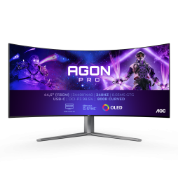 AOC AGON PRO AG456UCZD LED display 114,3 cm (45") 3440 x 1440 Pixel Wide Quad HD OLED Nero