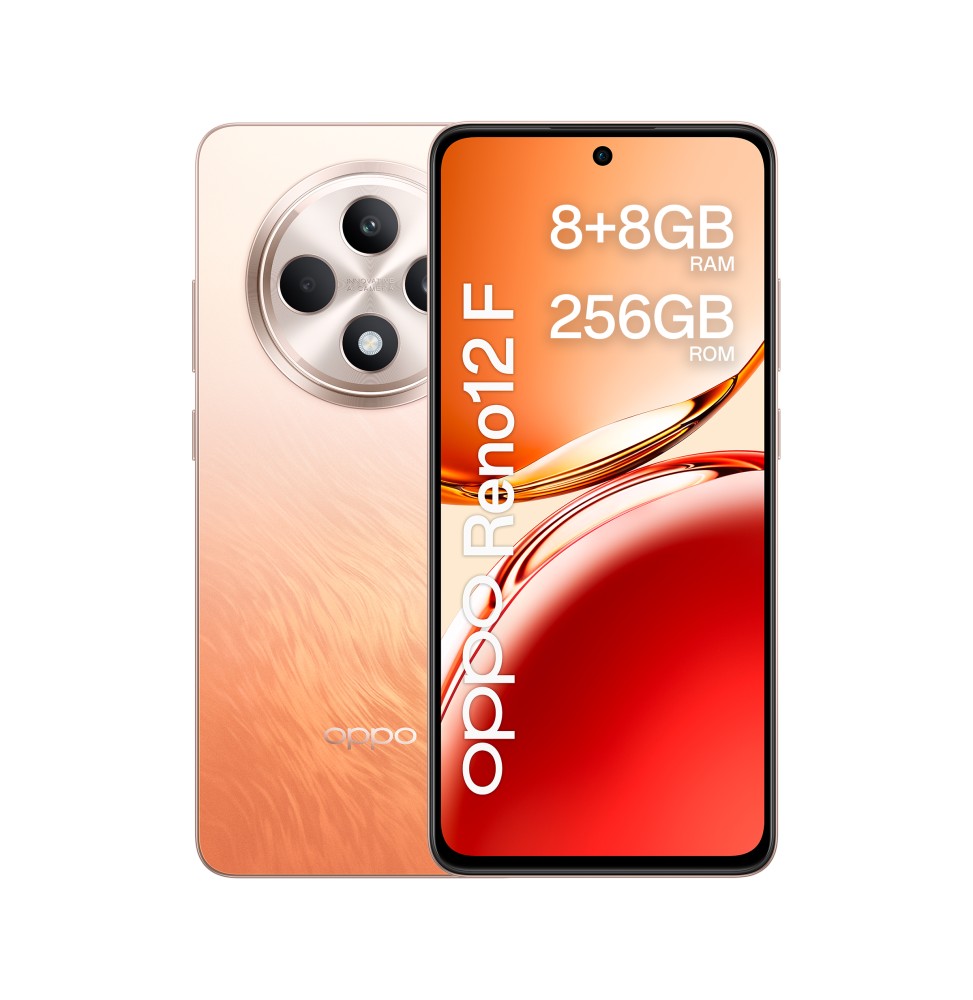 0116090287 OPPO Reno12 F 4G AI Smartphone, Tripla fotocamera 50+8+2MP, Selfie 32MP, Display 6.67” 12