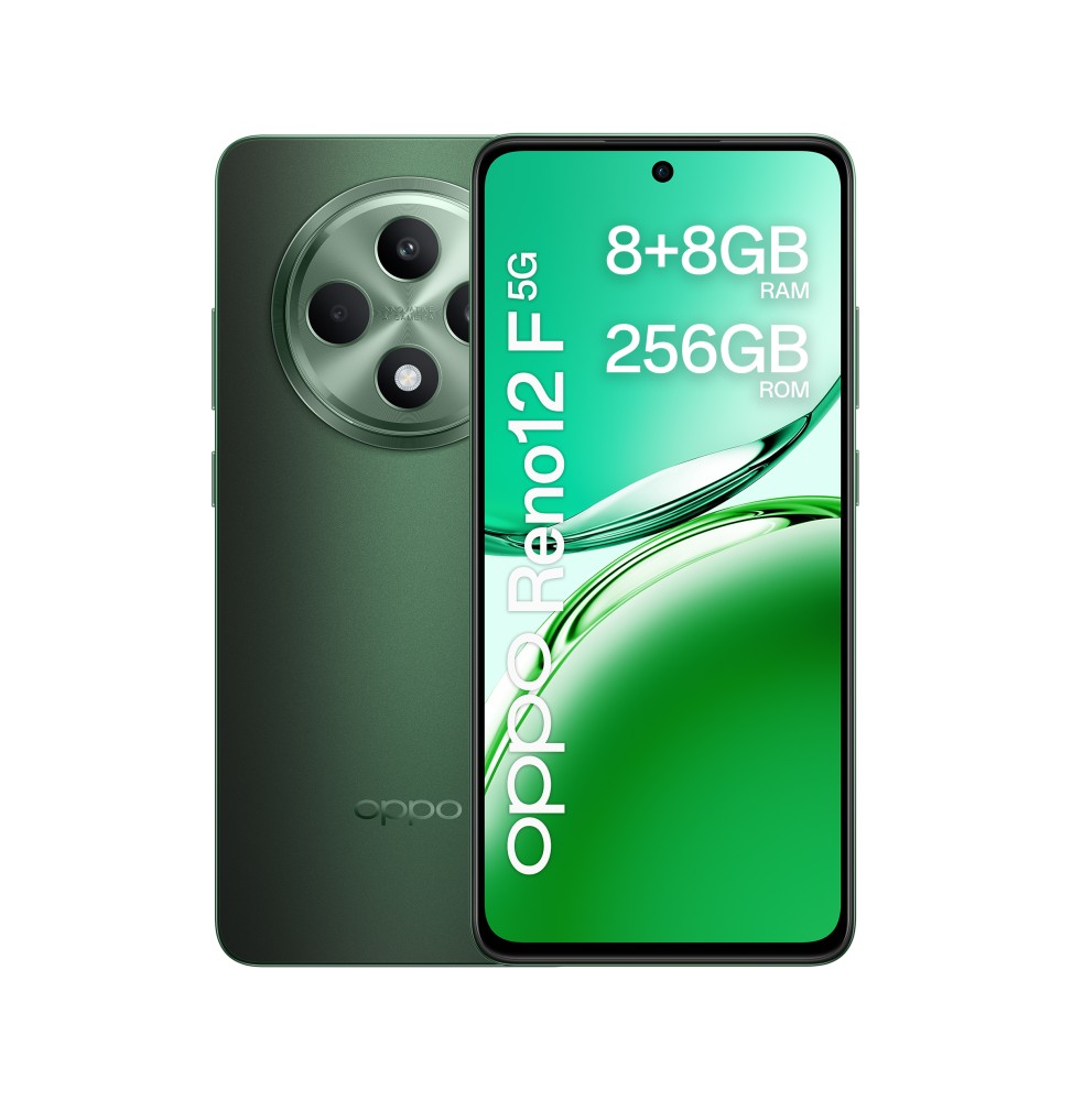 0116100287 OPPO Reno12 F 5G AI Smartphone, Tripla fotocamera 50+8+2MP, Selfie 32MP, Display 6.67” 12