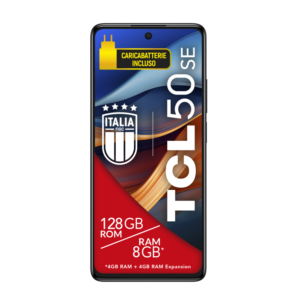 TCT611B-2BLCA112 TCL 50 SE 17,2 cm (6.78") Doppia SIM Android 14 4G USB tipo-C 4 GB 128 GB 5010 mAh