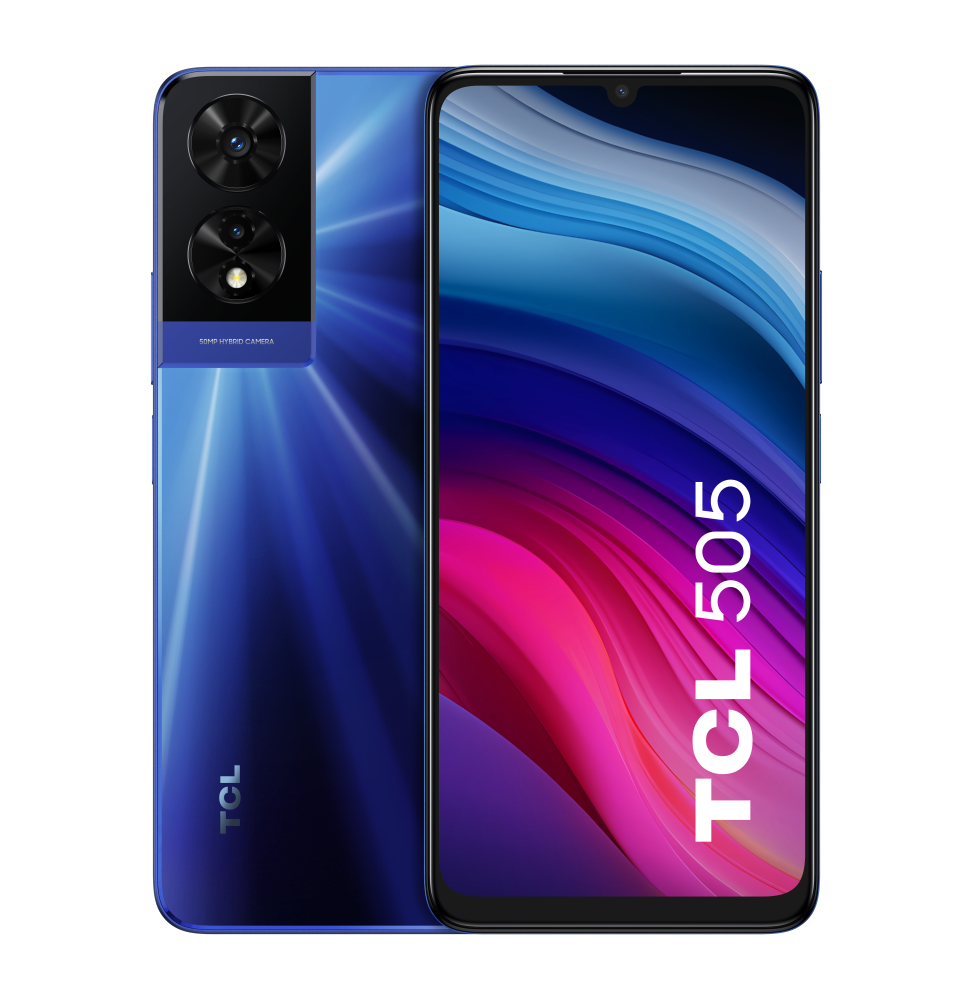 T509K1-2BLCA112 TCL 505 17,1 cm (6.75") Doppia SIM Android 14 4G USB tipo-C 4 GB 128 GB 5010 mAh Blu