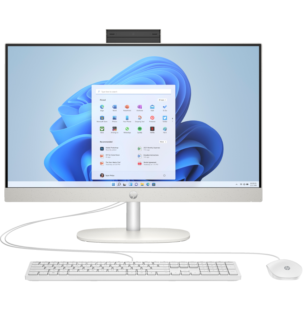 HP 23.8 inch All-in-One 24-cr0059nl PC Intel® Core™ i7 16 GB DDR4-SDRAM 512 GB SSD Windows 11 Home
