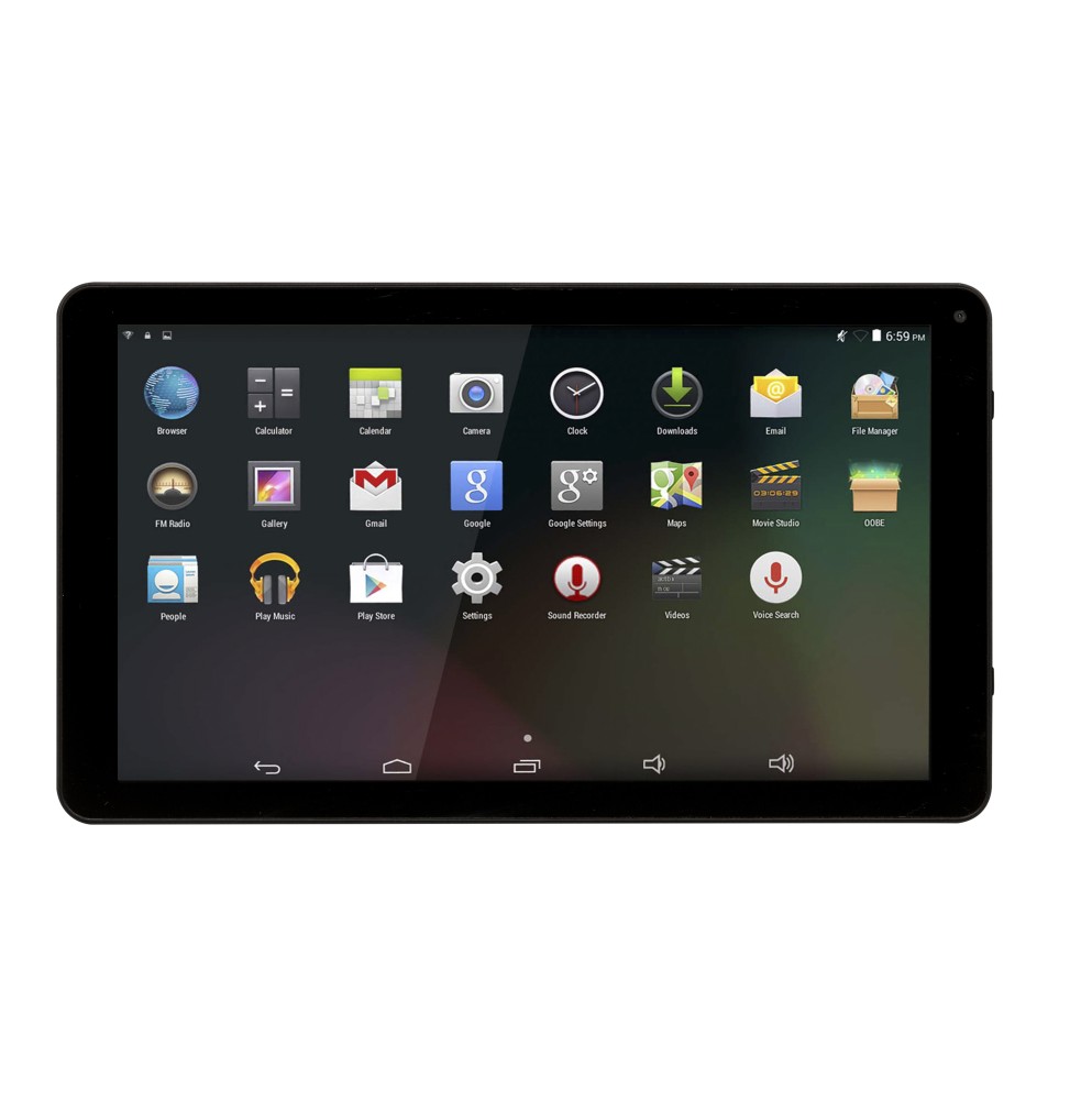 Denver TIQ-10394 tablet 32 GB 25,6 cm (10.1") 1 GB Wi-Fi 4 (802.11n) Android 8.1 Go edition Nero