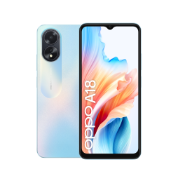 OPA18B OPPO A18 4G Smartphone, AI Doppia fotocamera 8+2MP, Selfie 5MP, Display 6.56” 90HZ LCD HD+, 5