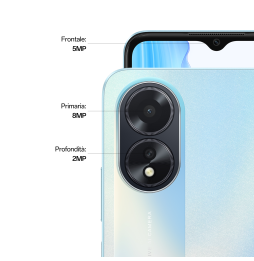 OPA18B OPPO A18 4G Smartphone, AI Doppia fotocamera 8+2MP, Selfie 5MP, Display 6.56” 90HZ LCD HD+, 5