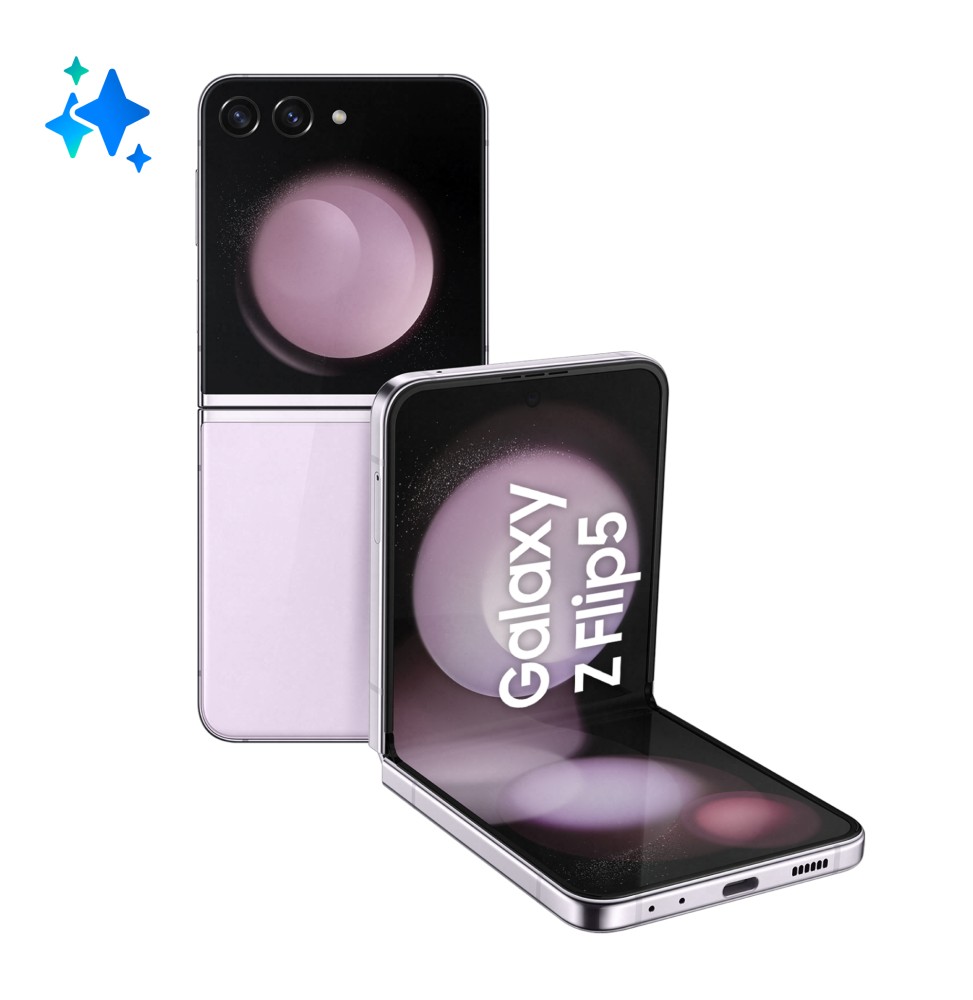 SM-F731BLIHEUE Samsung Galaxy Z Flip5 Smartphone AI RAM 8GB Display 3,4" Super AMOLED/6,7" Dynamic A