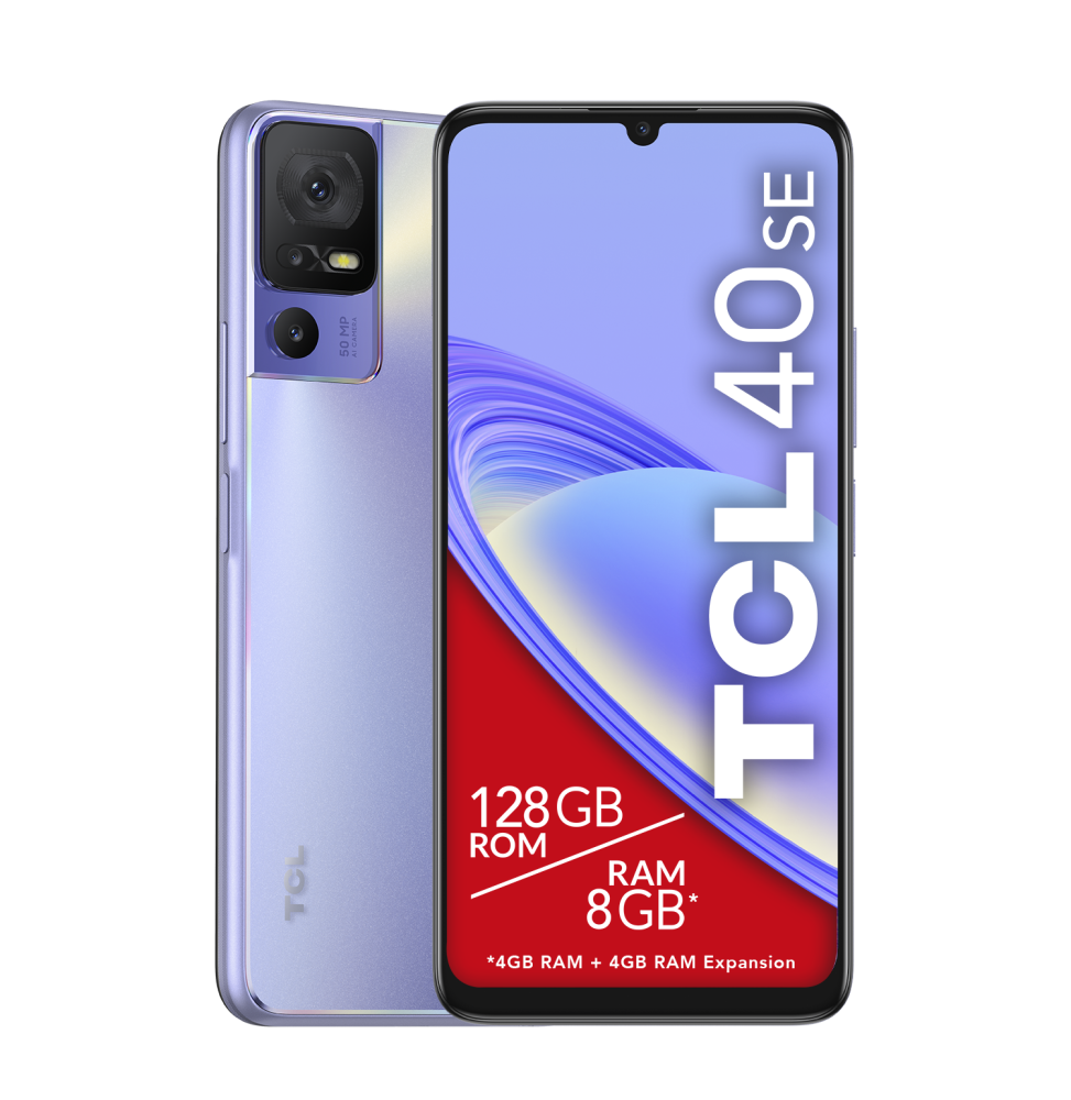 T610K-2BLCA112 TCL 40 SE 17,1 cm (6.75") Doppia SIM Android 13 4G USB tipo-C 4 GB 128 GB 5010 mAh Vi