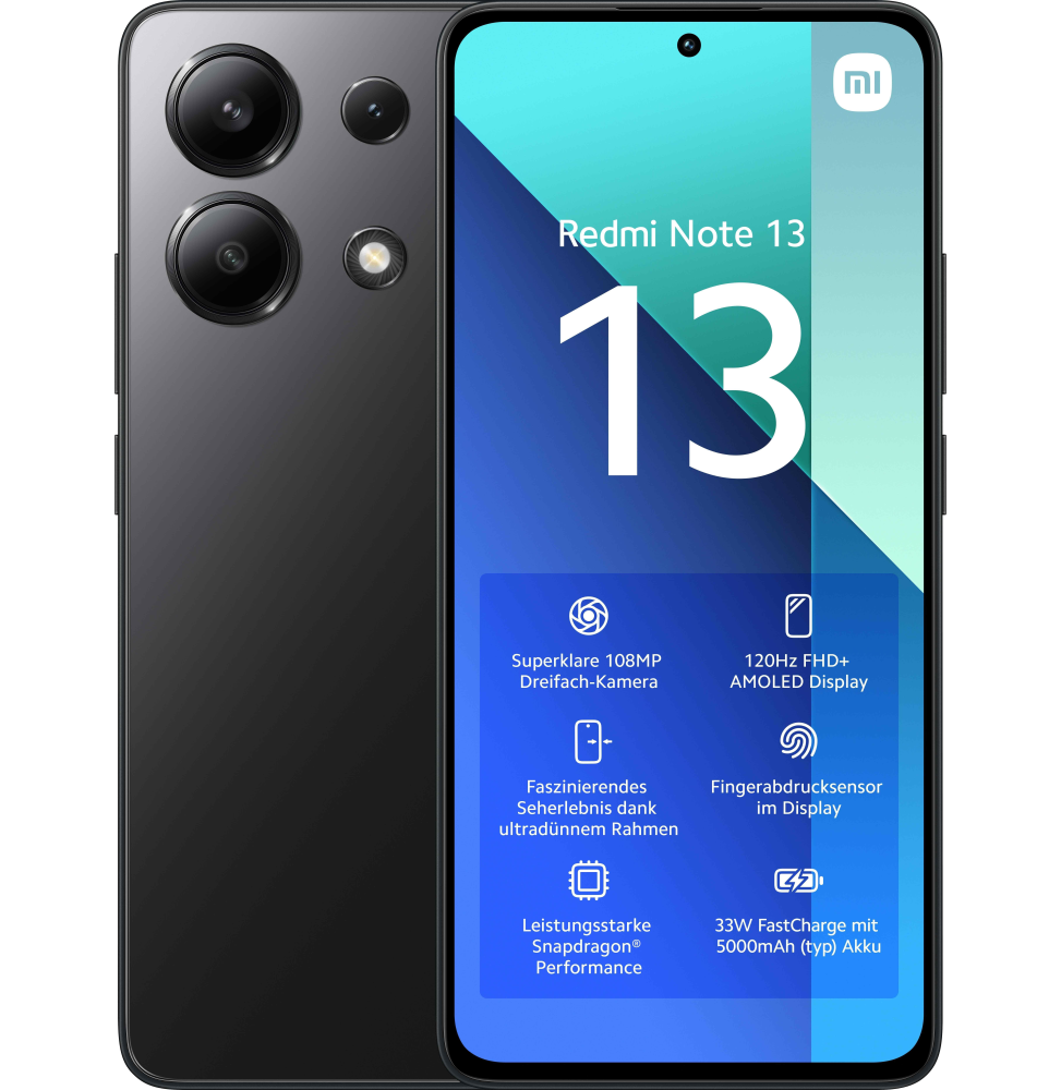 52911 Xiaomi Redmi Note 13 16,9 cm (6.67") Dual SIM ibrida Android 13 4G USB tipo-C 8 GB 256 GB 5000