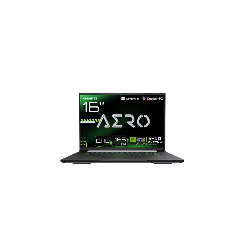 4719331766597 GIGABYTE AERO X16 Laptop da Gaming - Copilot+ PC, 16", 165Hz WQXGA, Ryzen AI 7 350, GP