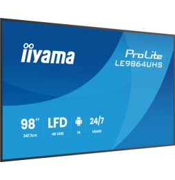iiyama LE9864UHS-B1AG visualizzatore di messaggi Pannello piatto per segnaletica digitale 2,49 m (98