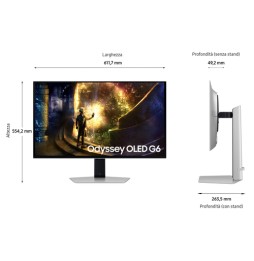 LS27DG610SUXEN Samsung Monitor Gaming Odyssey OLED G6 - G61SD da 27''