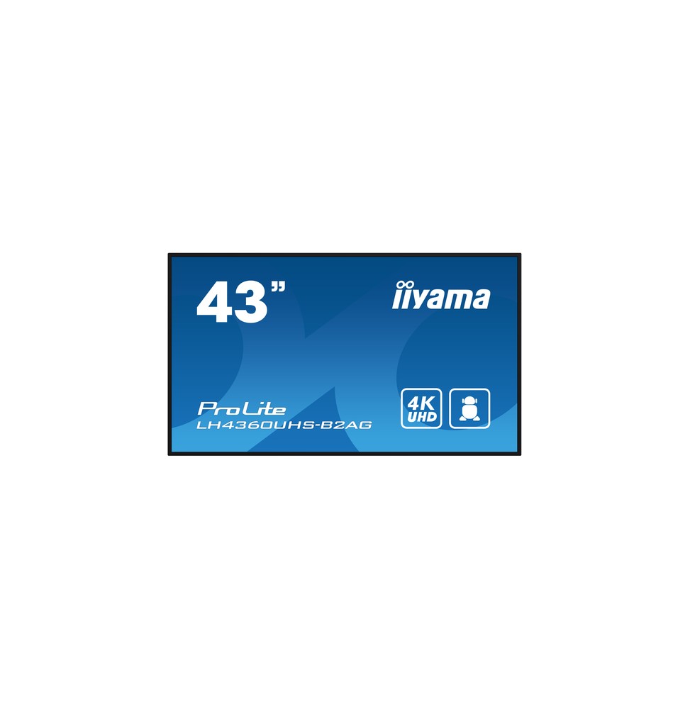 iiyama LH4360UHS-B2AG visualizzatore di messaggi Pannello A digitale 108 cm (42.5") LED Wi-Fi 500 cd