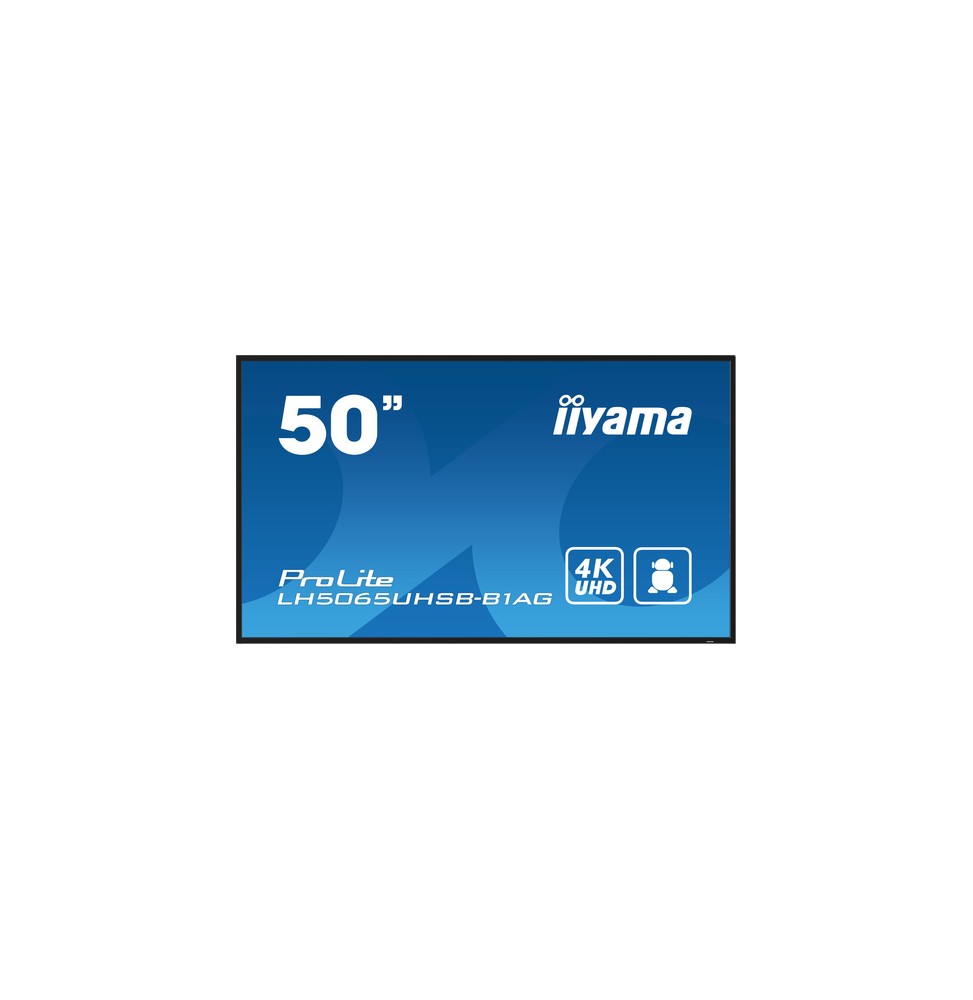 iiyama LH5065UHSB-B1AG visualizzatore di messaggi Pannello piatto per segnaletica digitale 125,7 cm