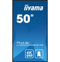 iiyama LH5065UHSB-B1AG visualizzatore di messaggi Pannello piatto per segnaletica digitale 125,7 cm