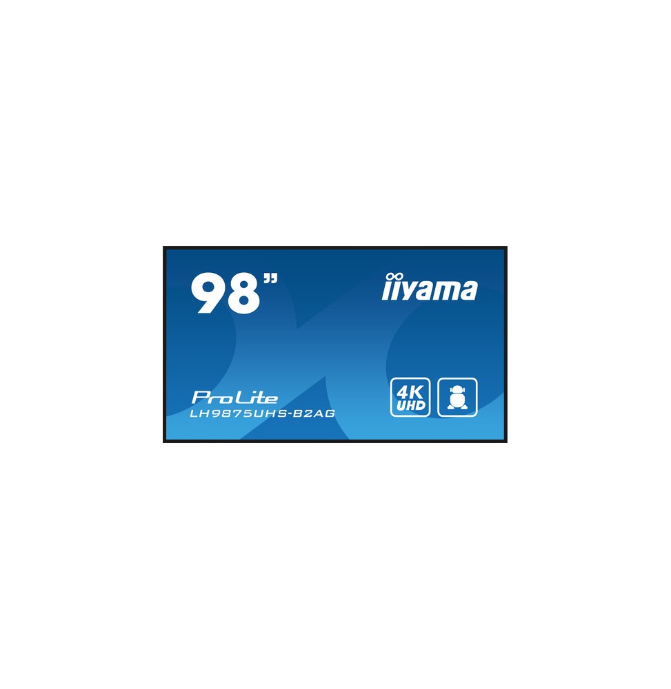 iiyama LH9875UHS-B2AG visualizzatore di messaggi Pannello piatto per segnaletica digitale 2,48 m (97