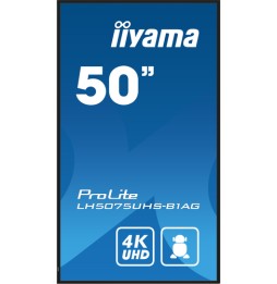 iiyama LH5075UHS-B1AG visualizzatore di messaggi Pannello piatto per segnaletica digitale 125,7 cm (