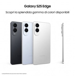 SM-S937BZKGEUE Samsung Galaxy S25 Edge, Smartphone AI, Display 6.7'' QHD+ Dynamic AMOLED 2X, Fotocam