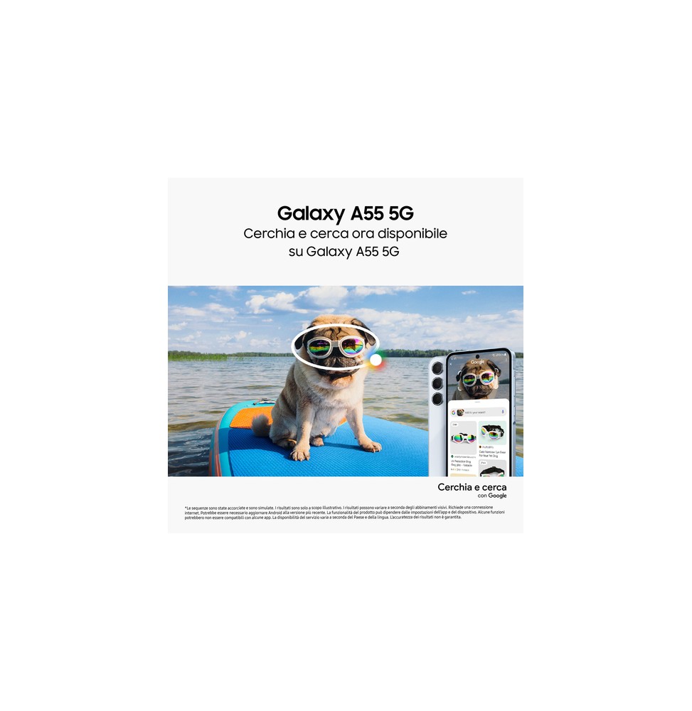 SM-A556BZKAEUB Samsung Galaxy A55 5G Display FHD+ Super AMOLED 6.6”, Android 14, 8GB RAM, 128GB, Dua