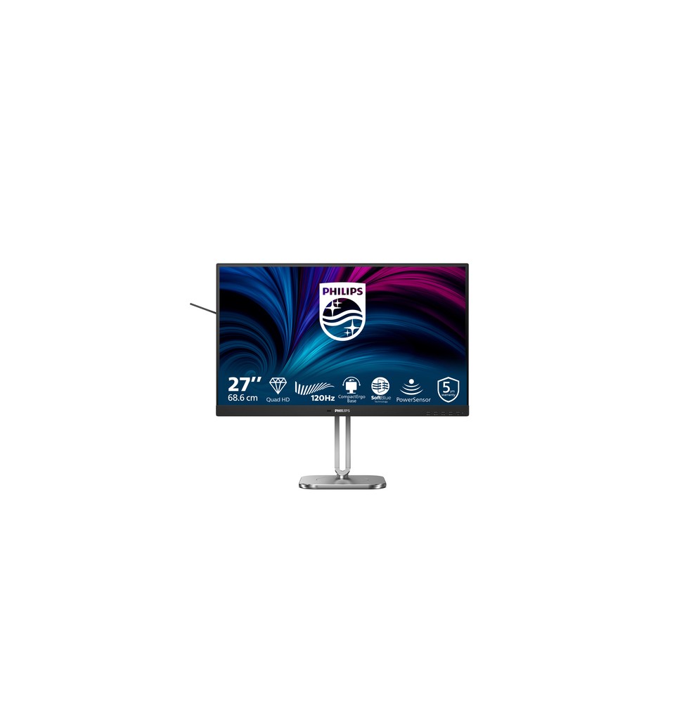 Philips 4000 series 27B2N4500/00 Monitor PC 68,6 cm (27") 2560 x 1440 Pixel Quad HD LCD Grigio