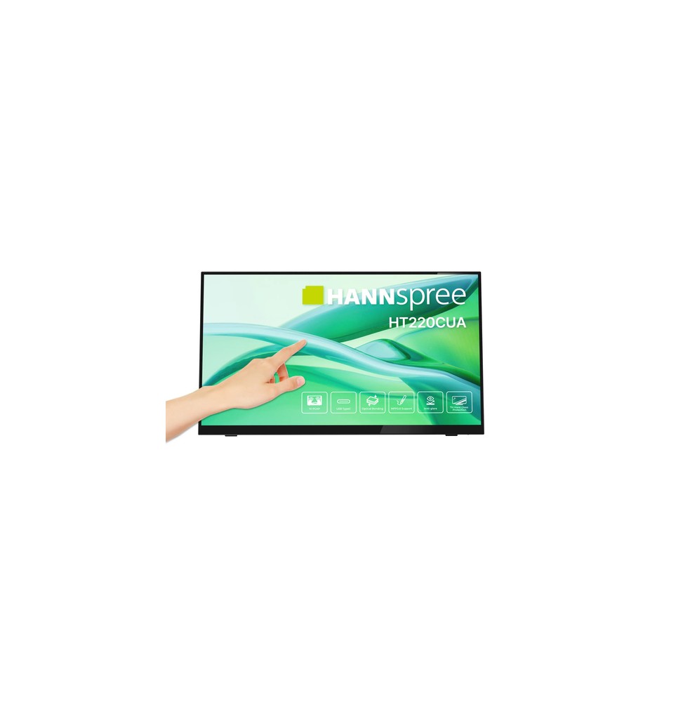 Hannspree HT220CUA Monitor PC 54,5 cm (21.4") 1920 x 1080 Pixel Full HD LED Touch screen Nero