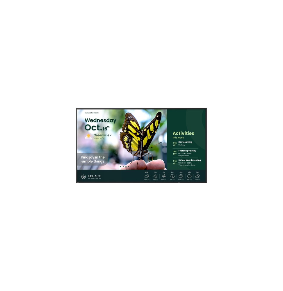 9H.S41TB.RE2 BenQ ST5504 Pannello piatto per segnaletica digitale 139,7 cm (55") LCD 350 cd/m² 4K Ul