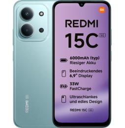 99936669 Xiaomi Redmi 15C 17,5 cm (6.9") 5G USB tipo-C 4 GB 128 GB 6000 mAh Verde
