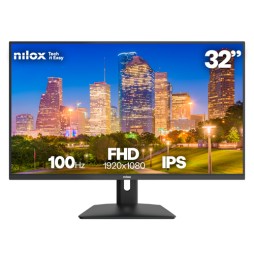 NXM32FHD1001 Nilox MONITOR 32 IPS 4MS HDMI VGA 100HZ Monitor PC 81,3 cm (32") 1920 x 1080 Pixel Full
