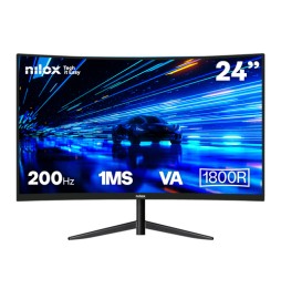 NXM24CRV2001 Nilox MONITOR 23 8 CURVO 200HZ HDMI DP Monitor PC 60,5 cm (23.8") 1920 x 1080 Pixel Ful
