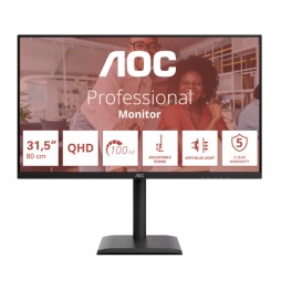 AOC E4 Q32E4U Monitor PC 80 cm (31.5") 2560 x 1440 Pixel Quad HD LED Nero